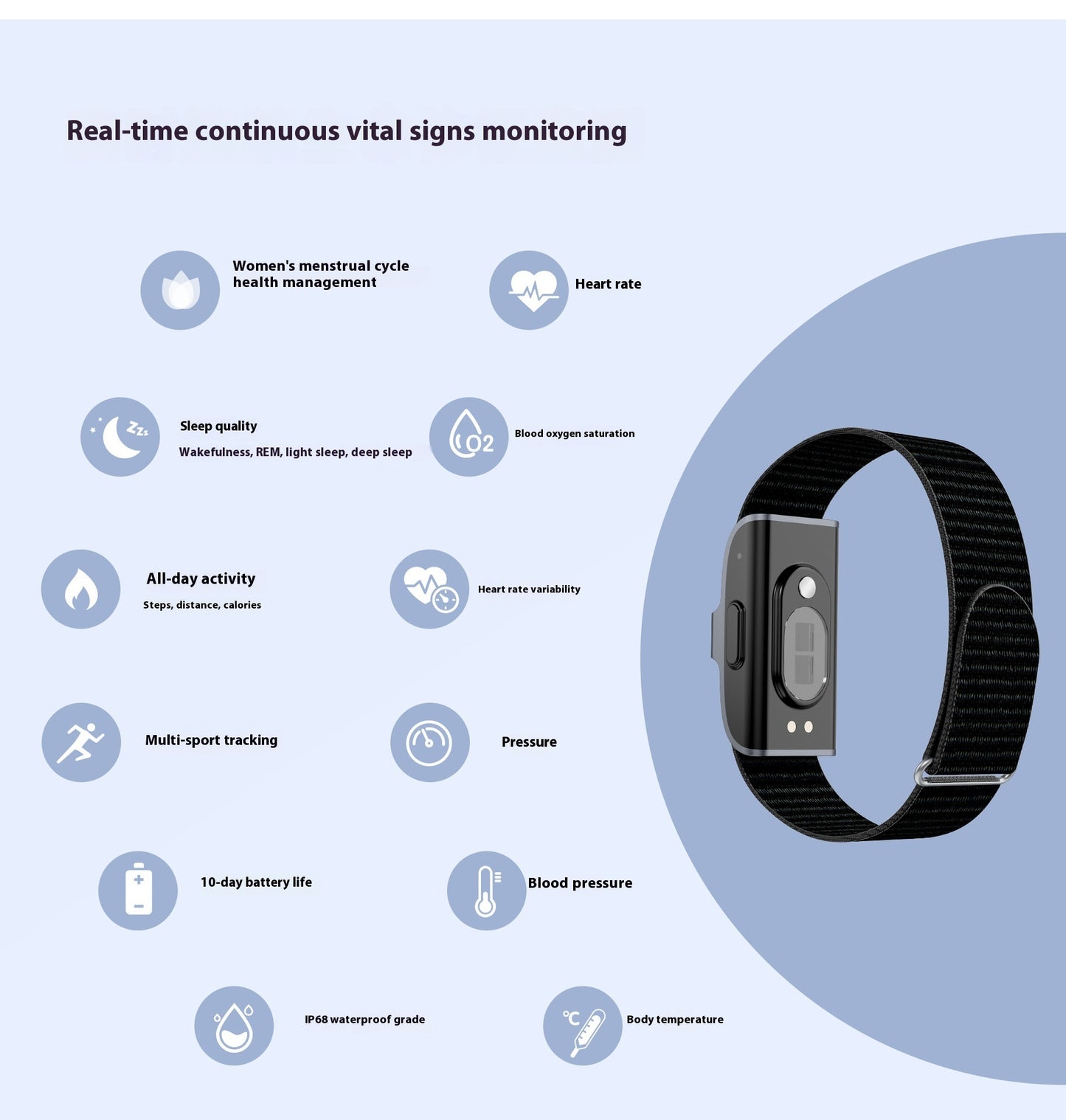 Sports Heart Rate Smart Watch