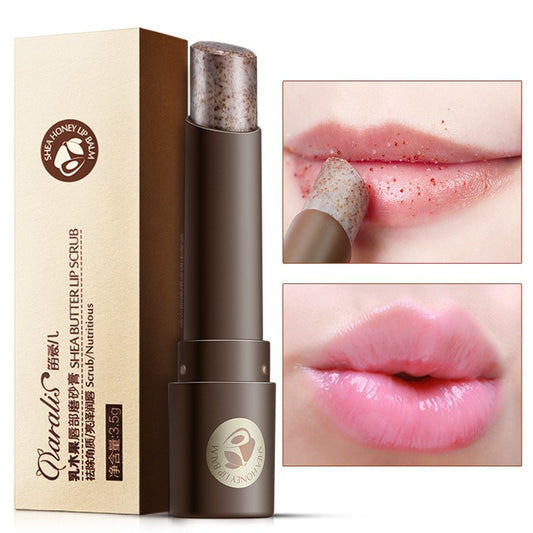 3.5g Shea Butter Lip Scrub Makeup Nourishing Moisturizing Lipbalm Anti Aging Exfoliating Full Lip Balm Remove Dead Skin Repair